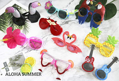 Ocean Line Hawaiian party glasses add humor and photo-ready props to any luau.