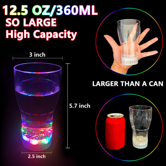 OceanWings LED glow cups showcase multicolor lighting for festive celebrations.