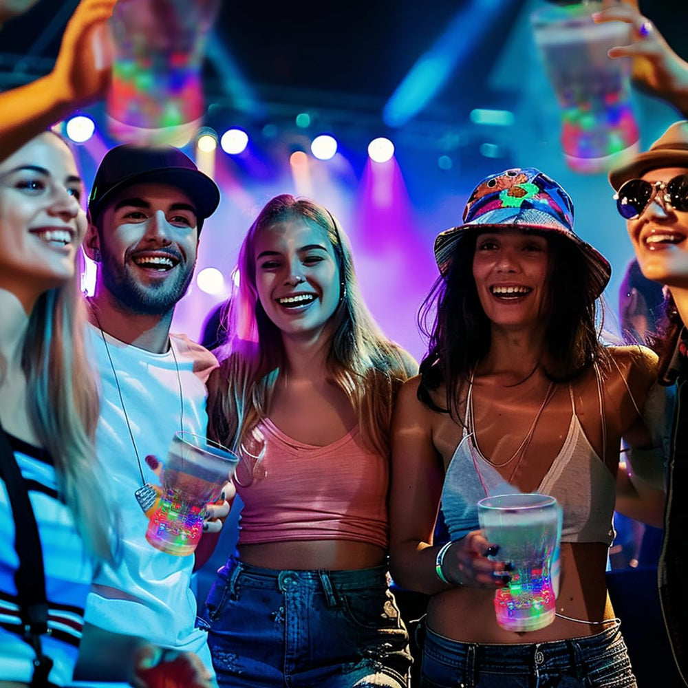 OceanWings New Year's Eve glow cups brighten holiday toast moments.