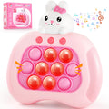OCYGL Easter Rabbit Pop Push Toy front view showing compact handheld design for focused, quiet play