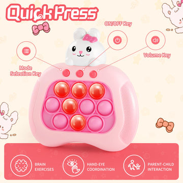 OCYGL Easter Rabbit Pop Push Toy illuminated bunny for captivating sensory play