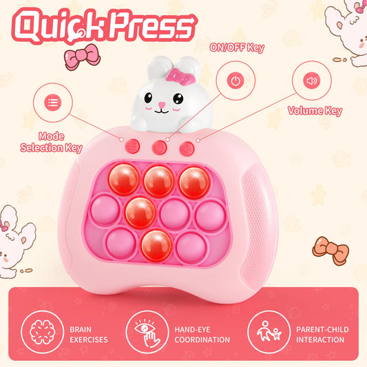OCYGL Easter Rabbit Pop Push Toy illuminated bunny for captivating sensory play