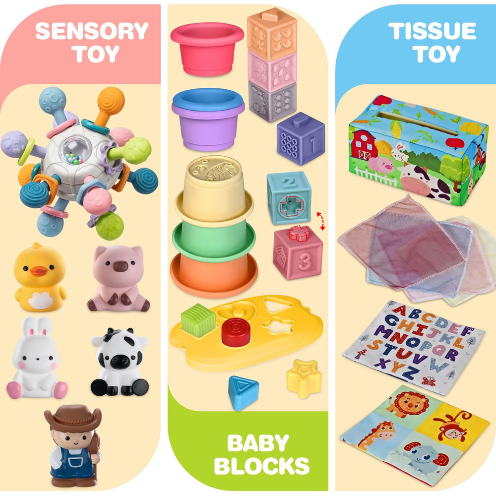 OCHIDO shape-sorter blocks boost spatial awareness through sorting and matching.