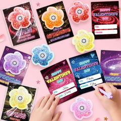 Six card designs spark excitement during gift swaps at school.