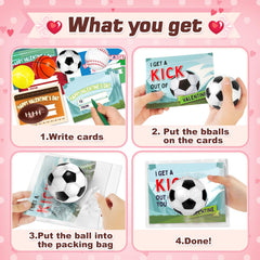 OCHIDO clear bags for packaging Valentine gifts with squeeze balls