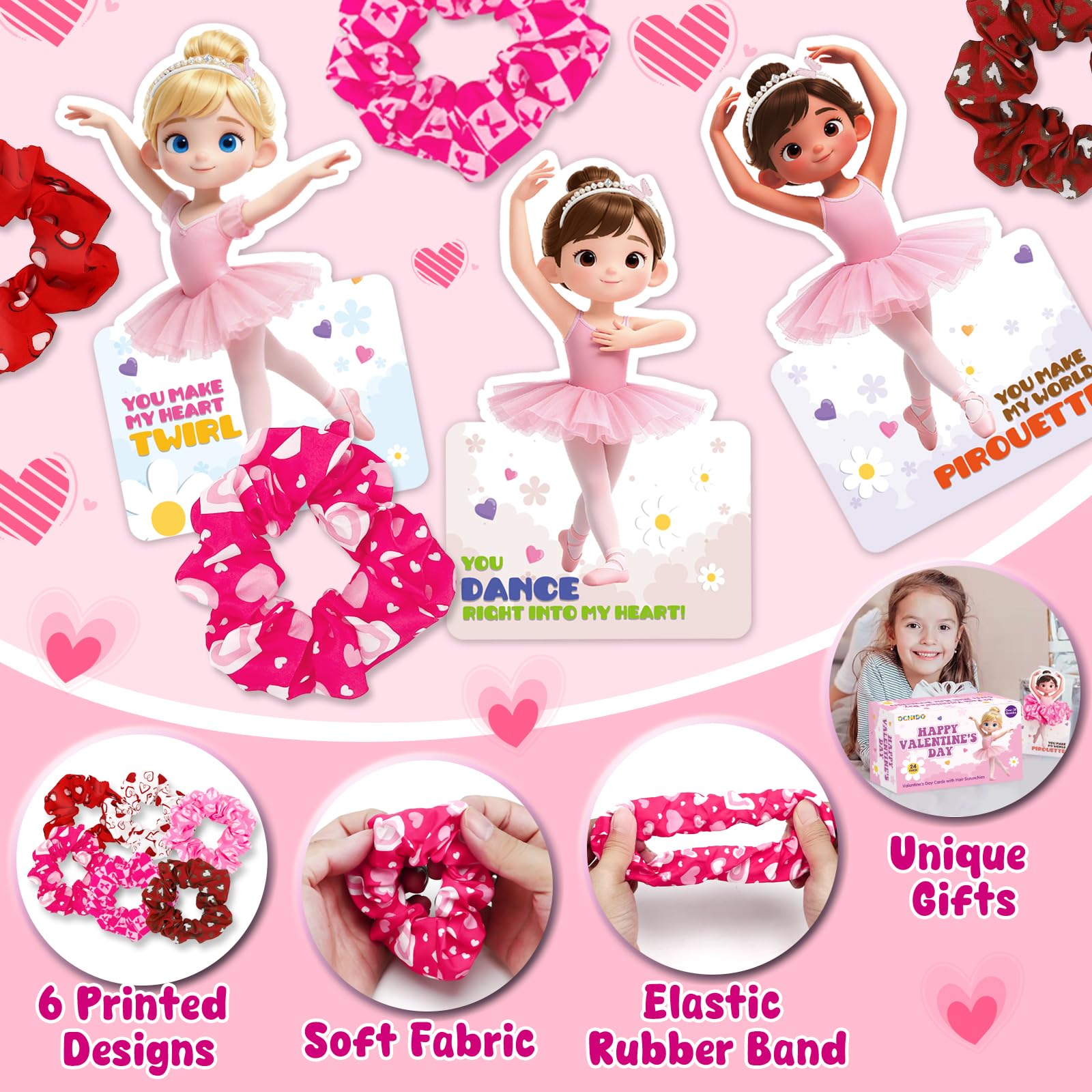 OCHIDO dance-ready scrunchies support on-stage performances and style