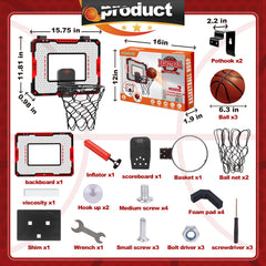 OCHIDO hoop with foldable rim for compact storage after games