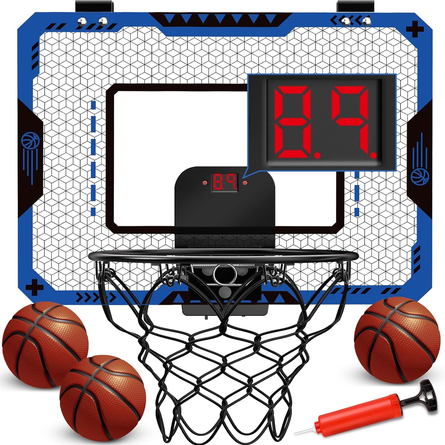 OCHIDO indoor basketball hoop over door setup for convenient play anywhere