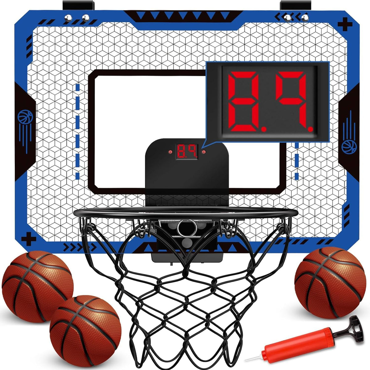OCHIDO indoor basketball hoop over door setup for convenient play anywhere