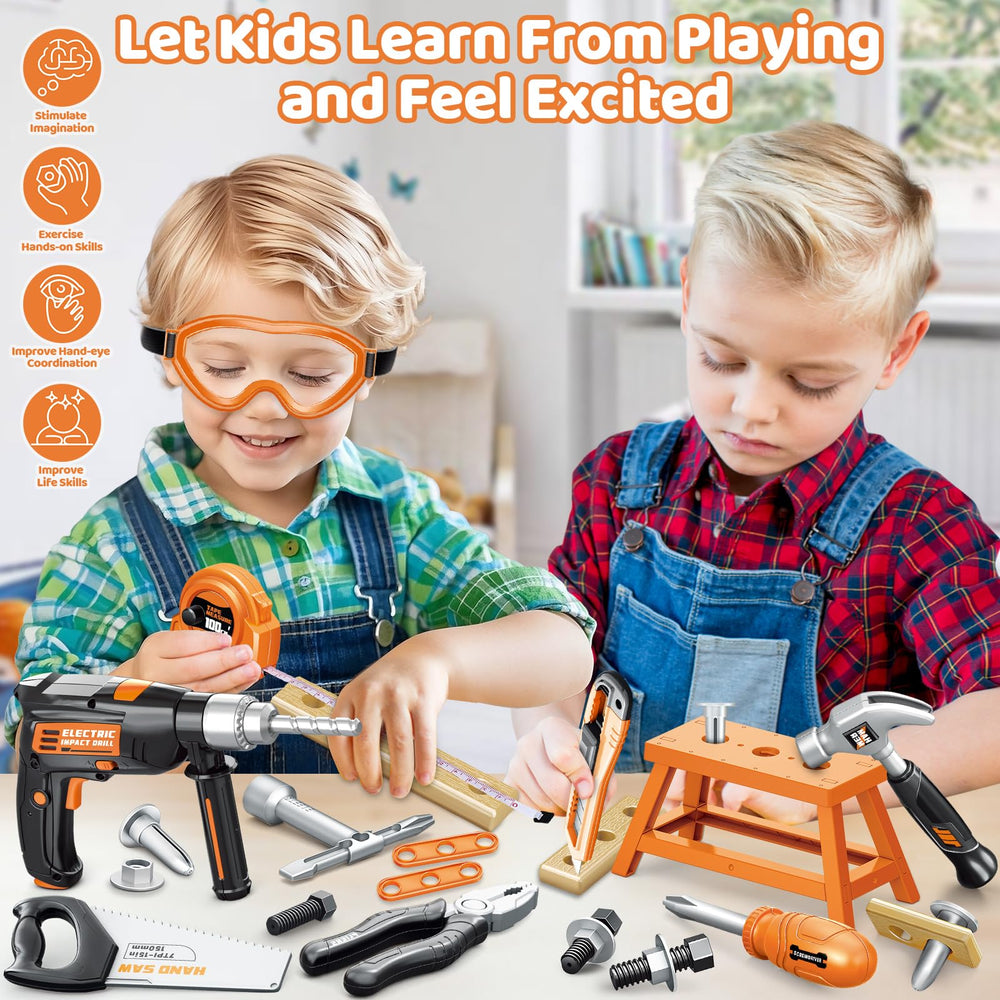 OCHIDO electronic toy drill for imaginative play and focused building.