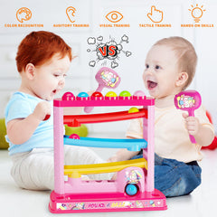OCHIDO Montessori toy 3plus closeup shows colorful balls for eye tracking