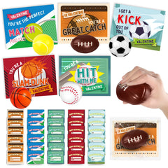 OCHIDO sports squeeze balls 30-pack with football design for Valentine exchanges