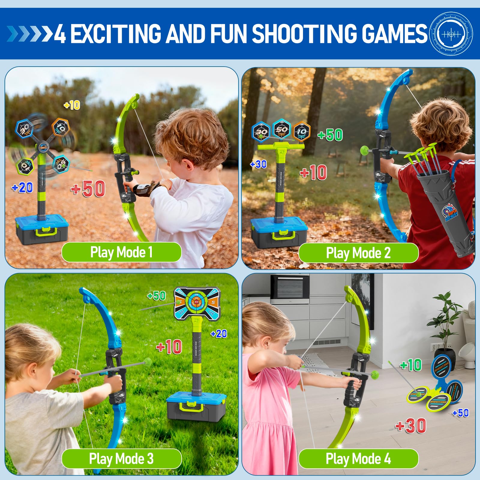 OCHIDO standing target with multiple play modes for versatility
