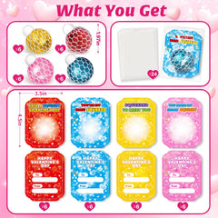 OCHIDO valentine bags for easy gift assembly with cards and slime