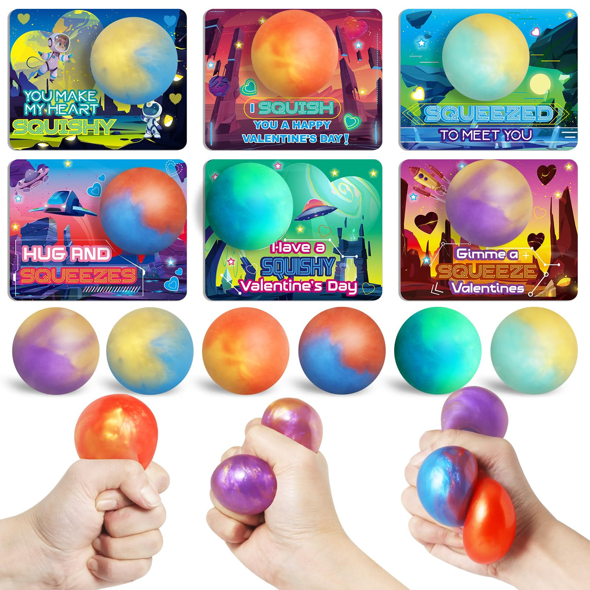 OCHIDO valentines cards for kids with 24-pack, ideal for classroom exchanges.