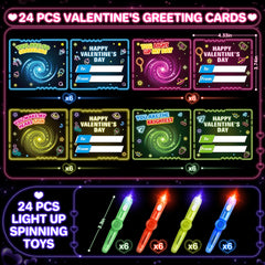 OCHIDO Valentines spinner red color for colorful classroom gifts