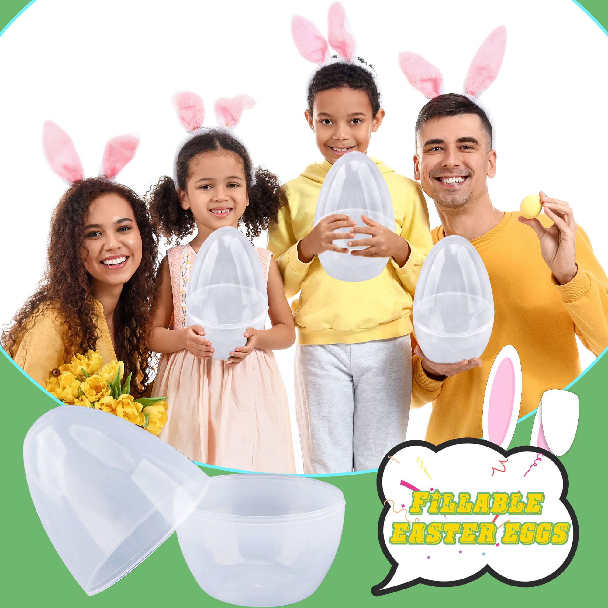 Octaday sturdy reusable plastic Easter eggs designed for year-after-year use