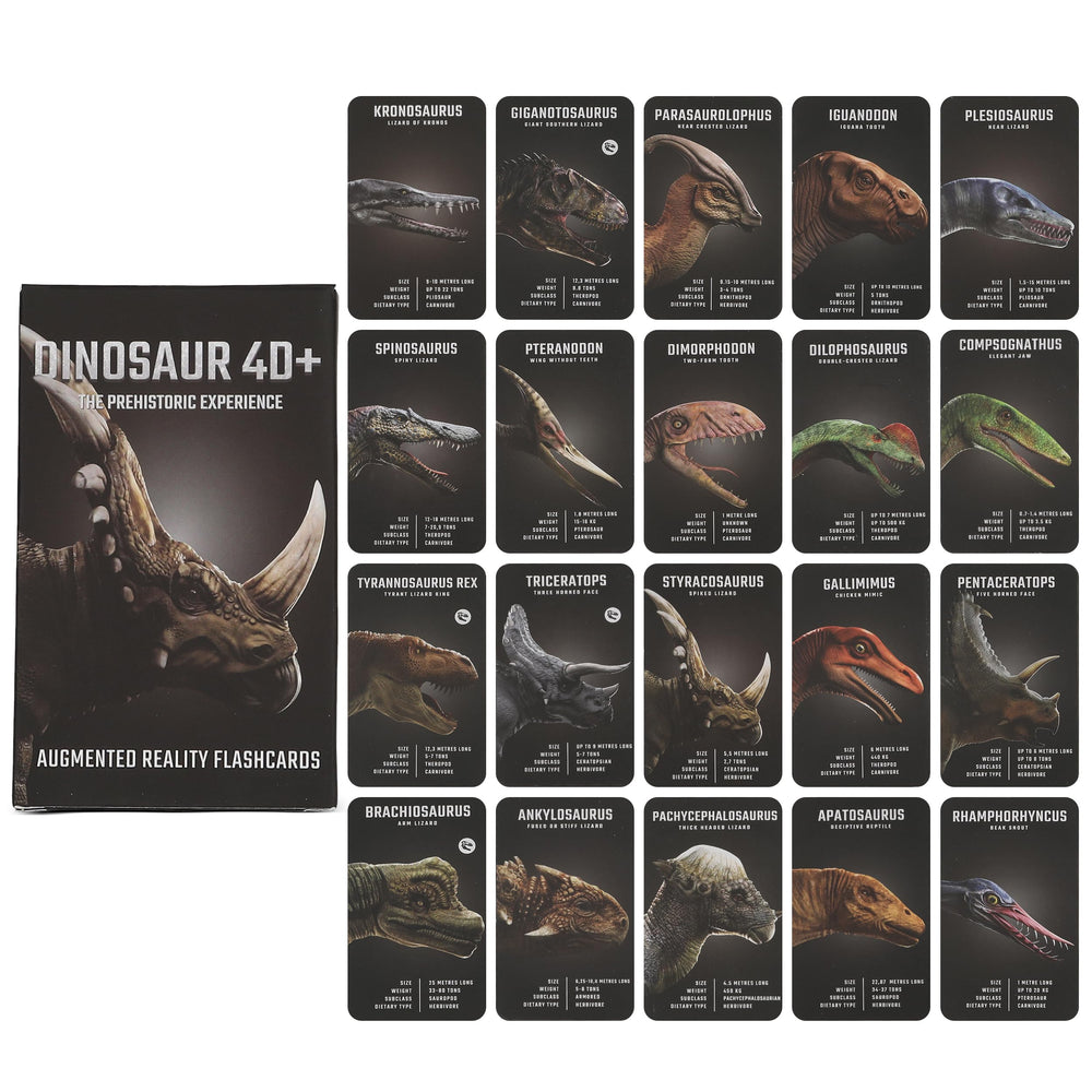 Offline, ad-free app experience with Octagon Studio Dinosaur 4D+ flashcards