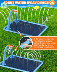 Octaplay splash pad durable mat supports kids and dogs