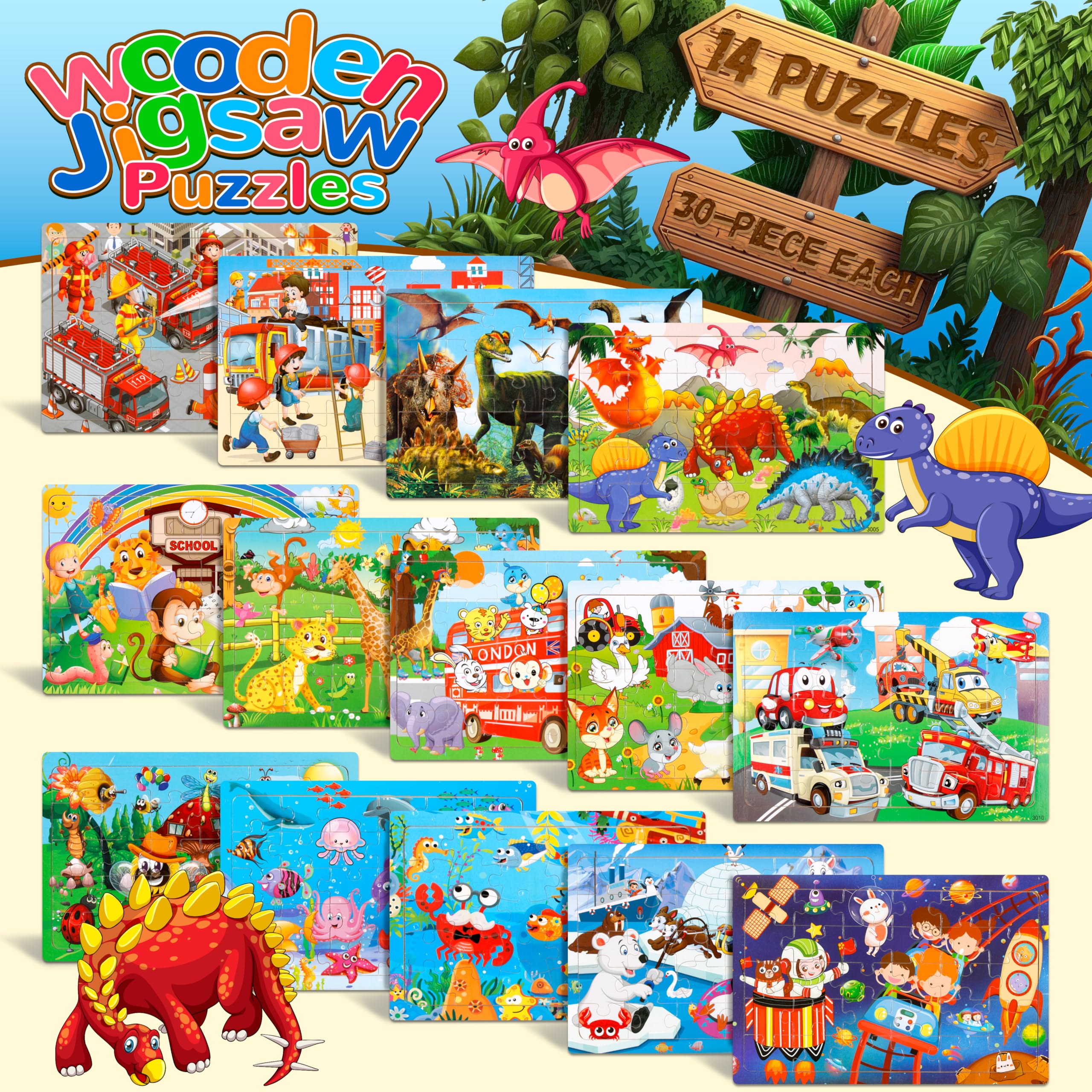 OCTERIC animal puzzle image encouraging imagination and precise hand movements.