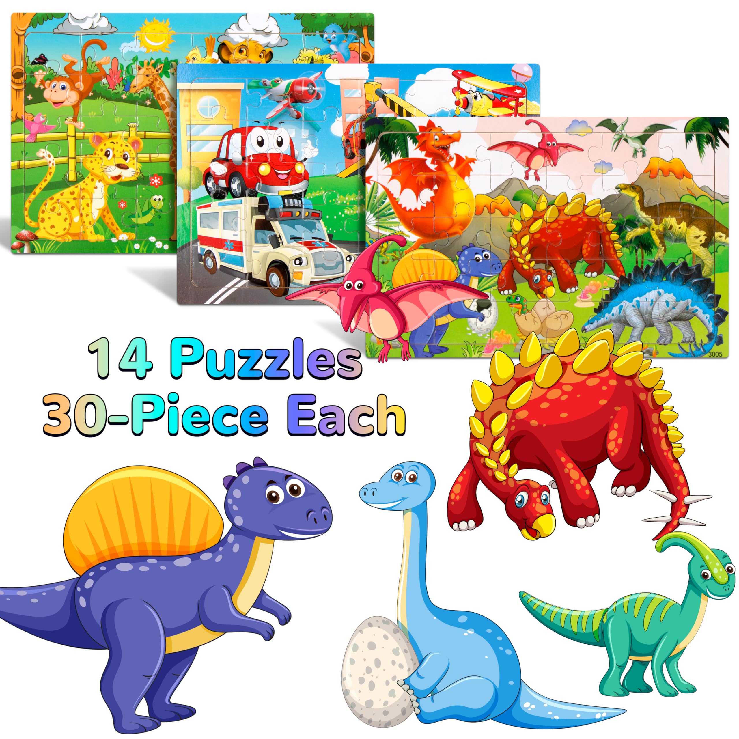 OCTERIC bus puzzle image highlighting vivid pieces that support problem solving during play.