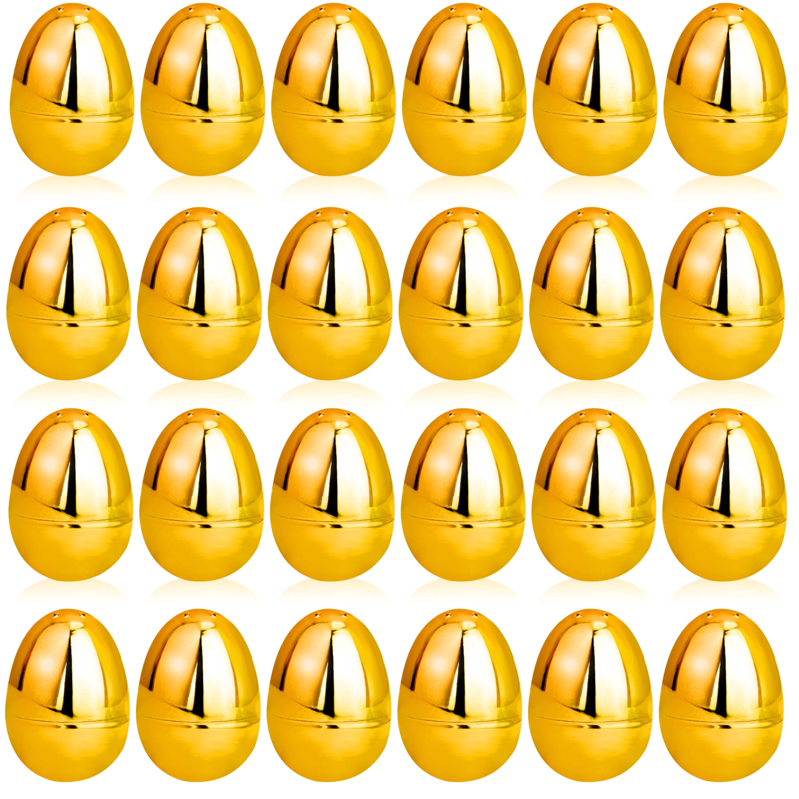OCTERIC golden Easter egg 2.3-inch, shiny finish for eye-catching Easter hunts
