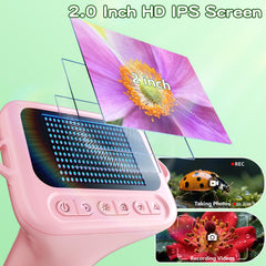 Odatay kids microscope 8 LED lights brighten close-up specimens in dim settings.