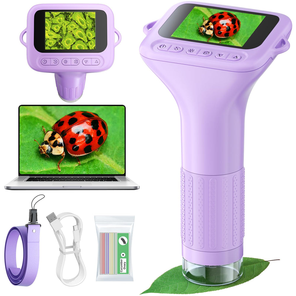 Odatay Microscope shows compact handheld design, great for on-the-go science exploration.