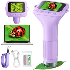 Odatay Microscope shows compact handheld design, great for on-the-go science exploration.