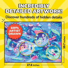 Odd Pieces Beyond The Kelp frameable artwork fits standard frames.