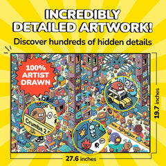 Chaotic Cartoon City from Odd Pieces invites lively, social puzzle sessions.