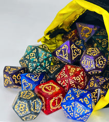 ODINROLL D6 close-up with readable faces for quick rolls