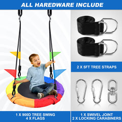 Odoland 360-degree rotation connector enabling knot-free hanging for flexible setup.