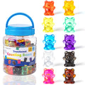 Odoorgames 100pcs translucent bear counters for color sorting and counting