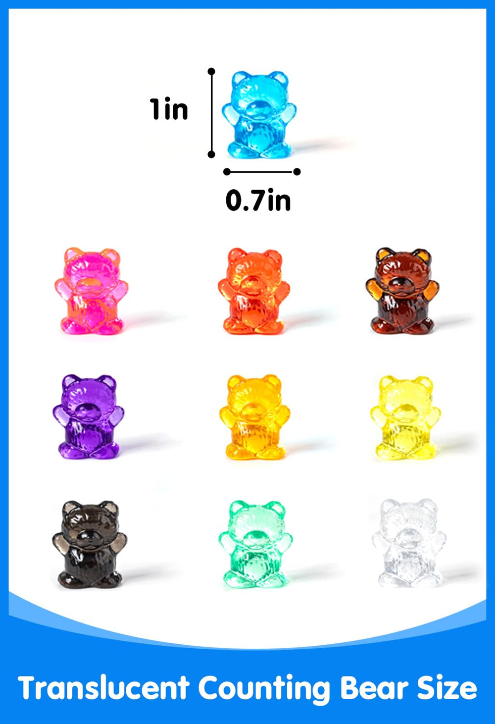 Odoorgames bear counter storage container keeps pieces organized