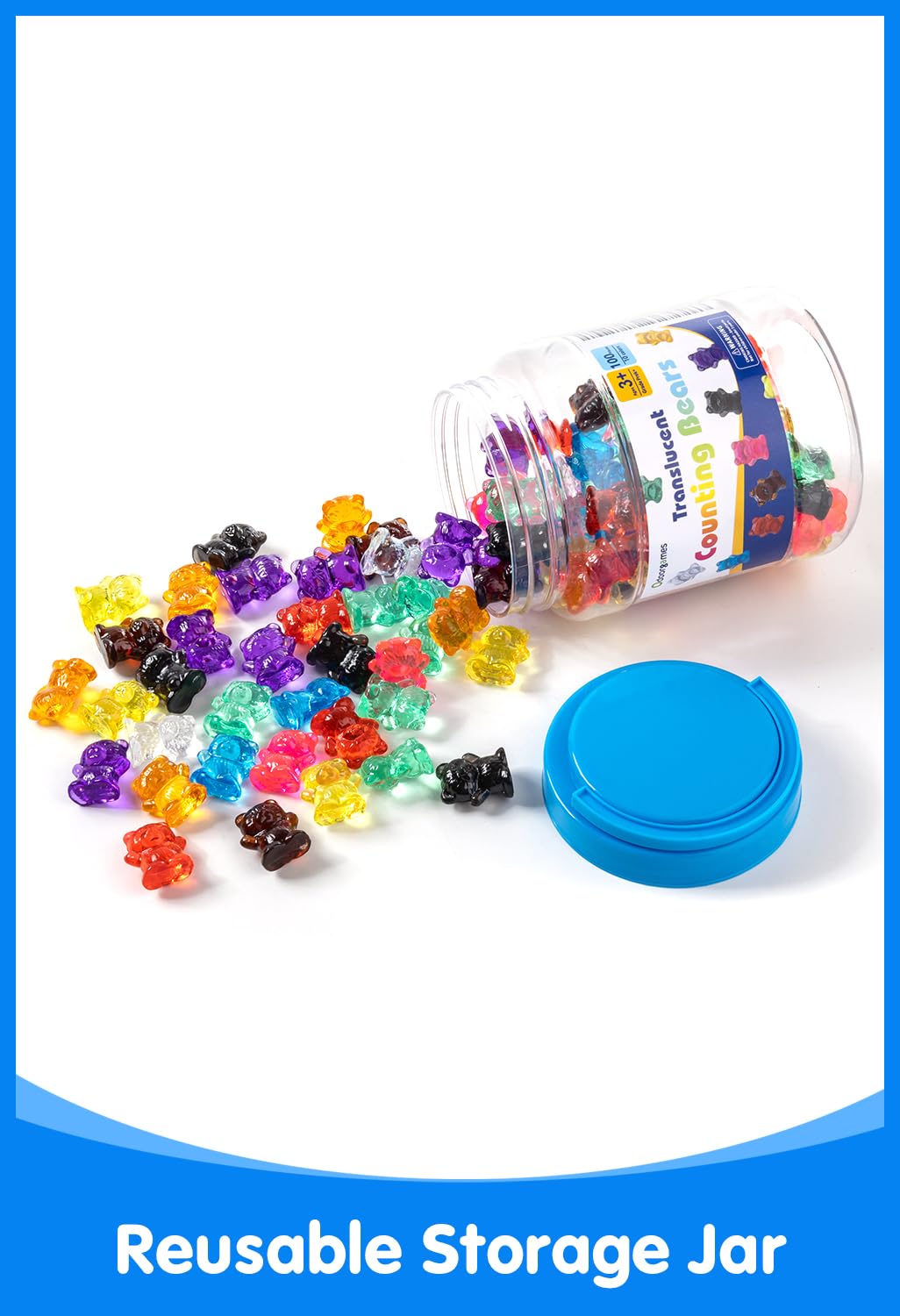 Odoorgames light table bears under a lamp for visual learning