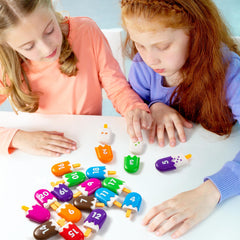Odoorgames Numbers 1-20 Popsicles match numbers with words and graphics for active learning.