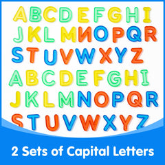 Odoorgames translucent letters illuminate on a lit surface for color discovery and reading readiness.