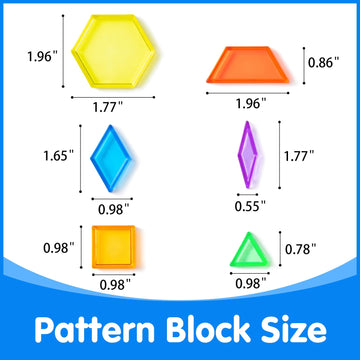 Odoorgames trapezoids pattern blocks support pattern creation and color identification.