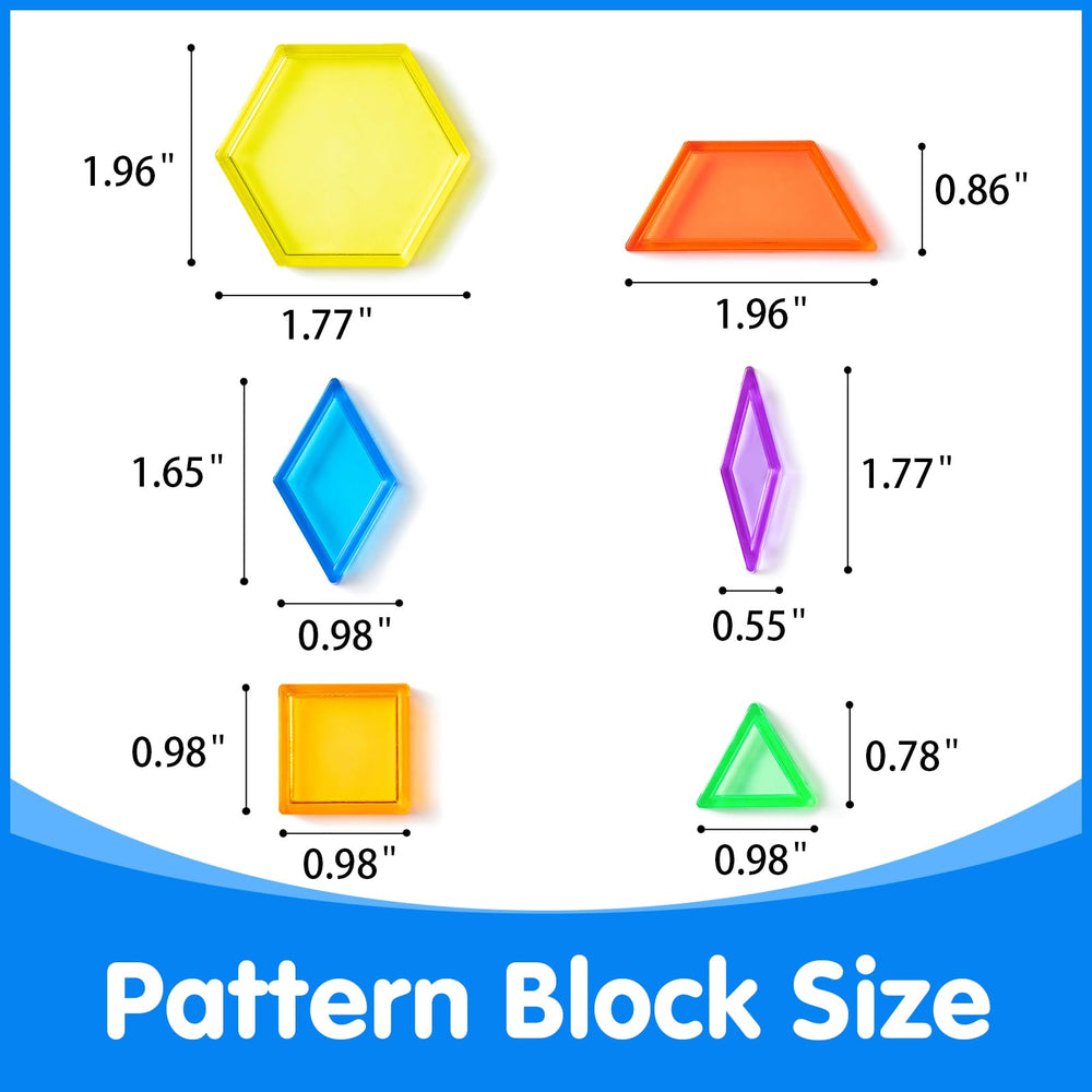 Odoorgames trapezoids pattern blocks support pattern creation and color identification.