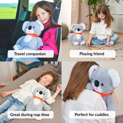 ODOXIA Koala weighted plush in carrying bag for easy transport and comfort