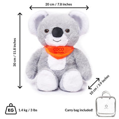 ODOXIA Koala weighted plush used for studying helps with focus and concentration