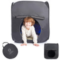 ODOXIA Sensory Tent with darkout design creates a calm space for focused child play.