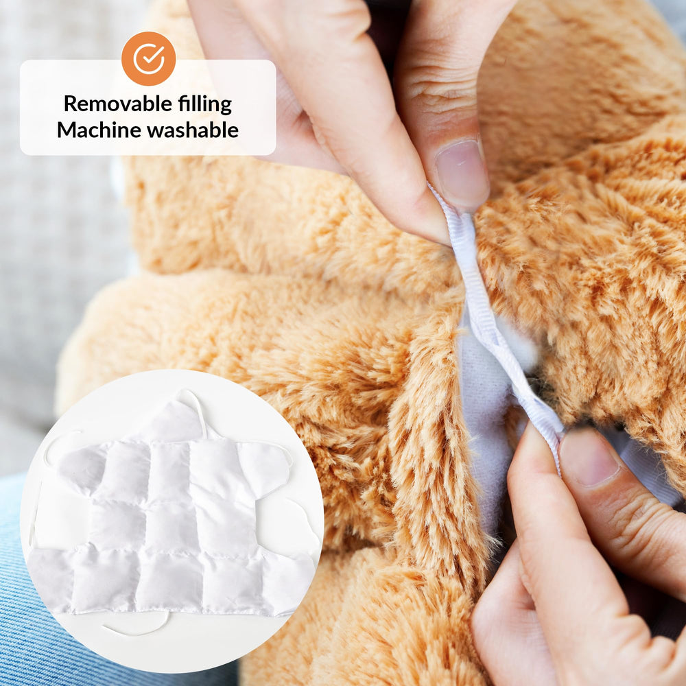 ODOXIA weighted sloth machine-washable outer fabric for easy cleanup