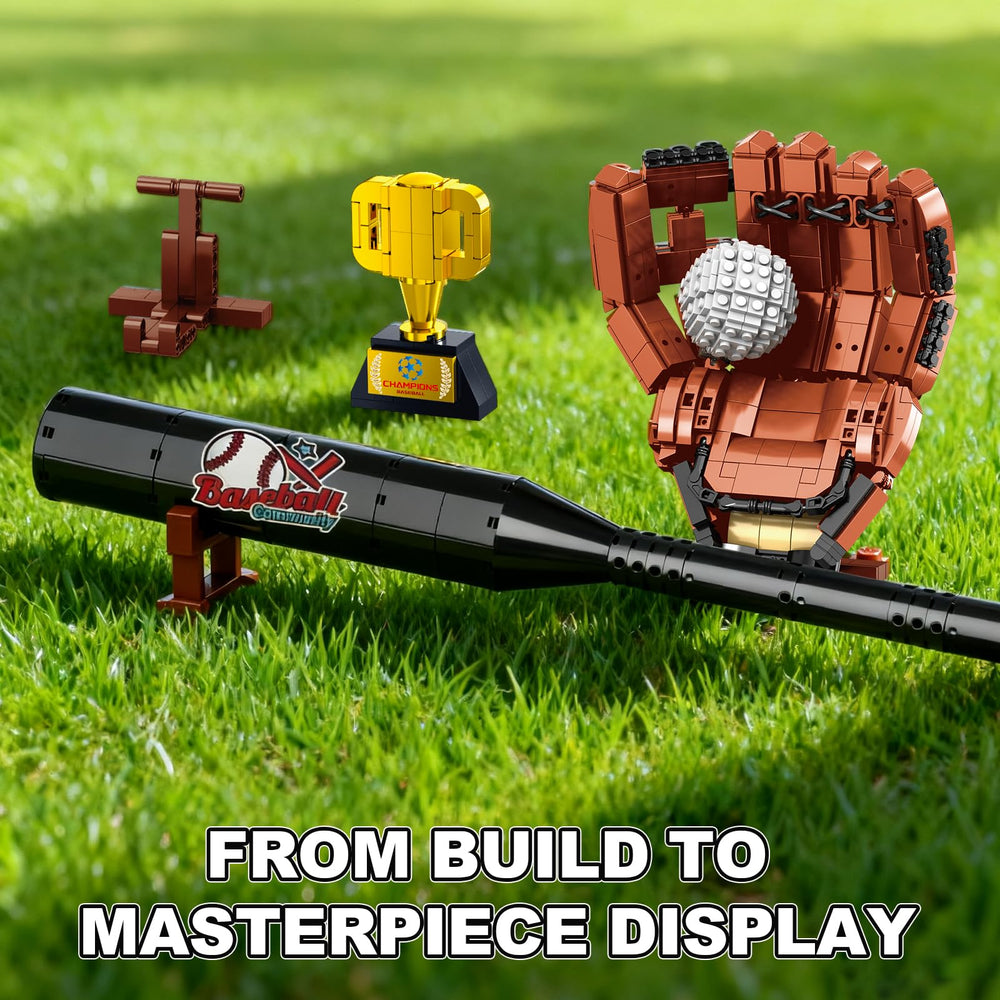 Oeasic Baseball Building Kit glove detail for a realistic collectible.