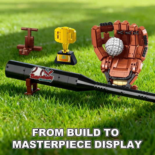 Oeasic Baseball Building Kit glove detail for a realistic collectible.