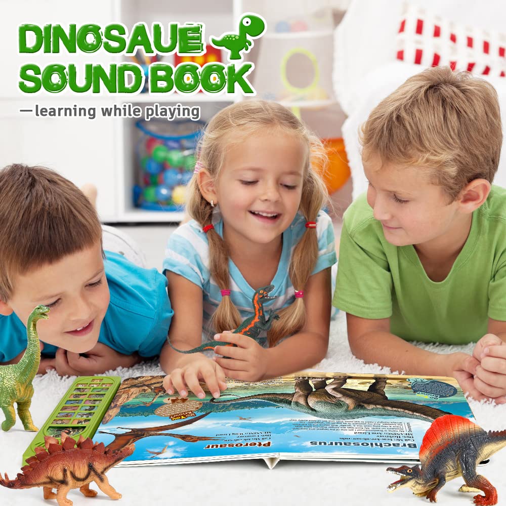OENUX kid friendly dinosaur playset ready for home, outdoors, or classroom activities.