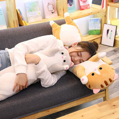 Oeonuas cat pillow soft plush fabric feels gentle to touch