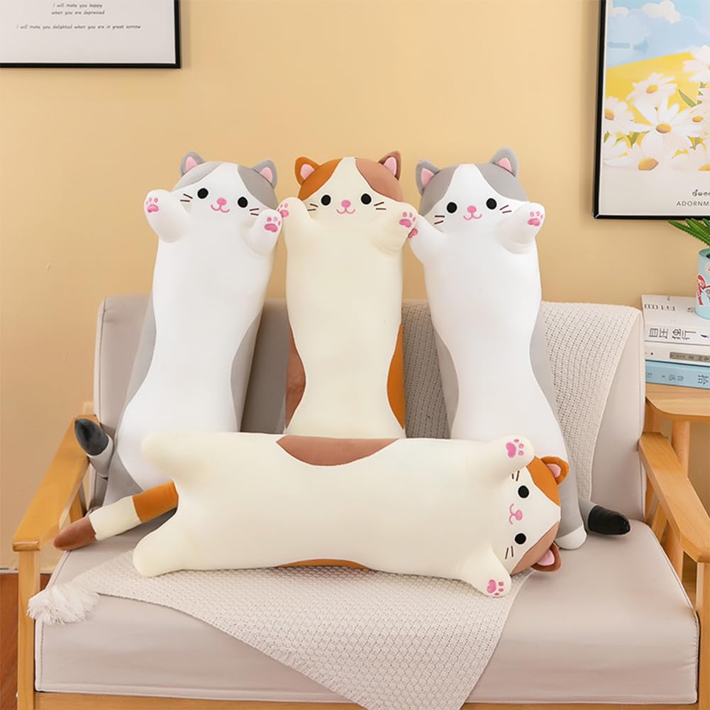 Oeonuas cat plush beige machine washable for easy cleaning