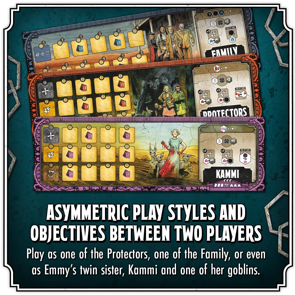Base game supports up to three players for compact horror sessions.